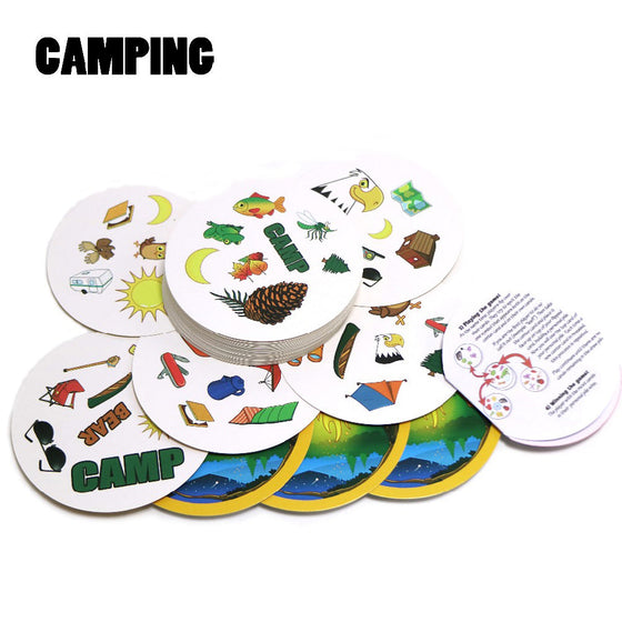 2018 spot camping find it English version kids gifts for family home party card game, board game