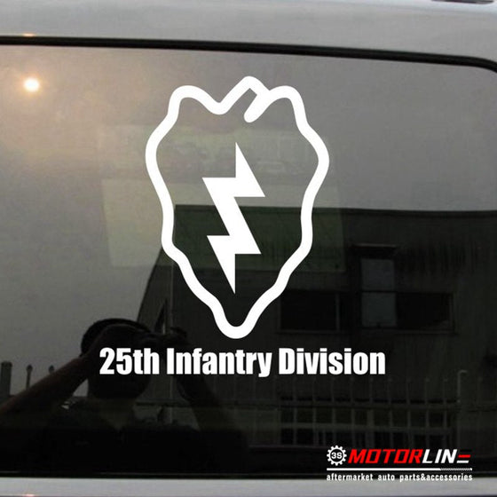 25th Infantry Division Tropic Lightning Electric Strawberry Decal Sticker Vinyl