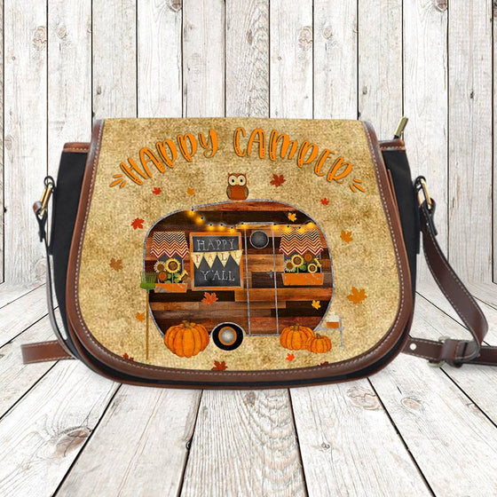 Happy Camper Saddle Bag Express Shipping