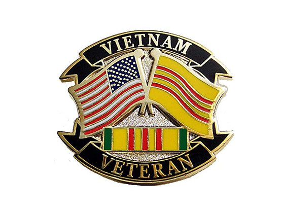 Vietnam Veteran Hat Pin 1 1/4"