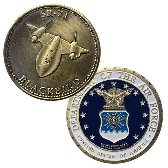 USAF SR-71 Blackbird Airplane Challenge Coin/Badge/Medal