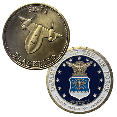 USAF SR-71 Blackbird Airplane Challenge Coin/Badge/Medal