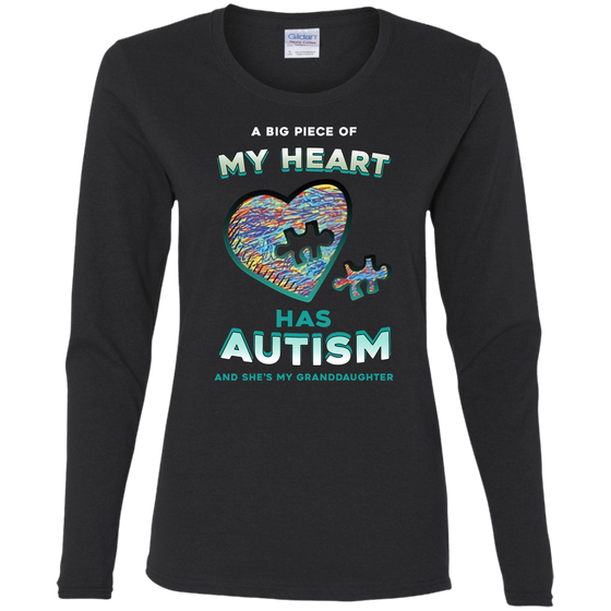 My heart has autism shirt