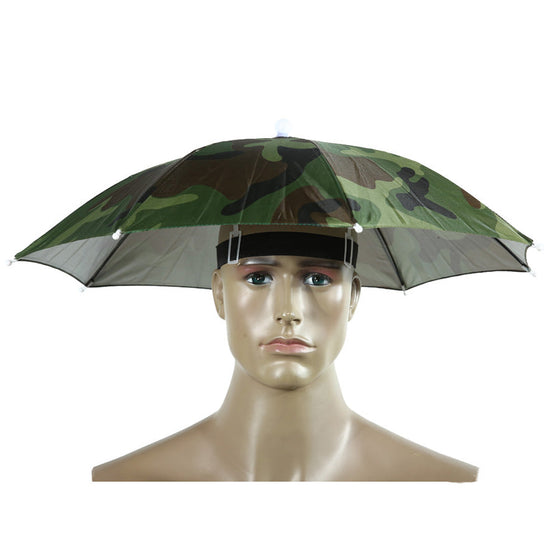 Foldable Rain Gear Fishing Hat Umbrella Camping Equipment