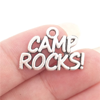 30pcs/set Antique Silver Plated Camping Charms Collection Camper Trailer Camp Rocks Lantern Fire Grill Road Sign DIY Pendant