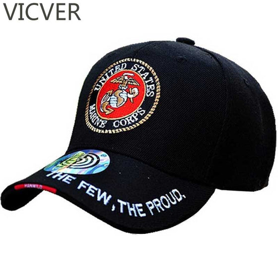 Marines Corps US Hat Men Army Casual Summer Cotton Sport Black Hats