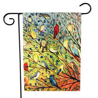 2018 Happy Camper Garden Flag Indoor Outdoor Home Decor Letters Flowers Flag