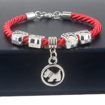 Dog Crazier Paw Best Friend Charms Bracelets Jewelry