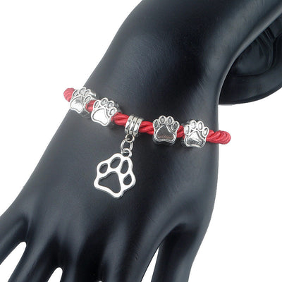 Dog Crazier Paw Best Friend Charms Bracelets Jewelry