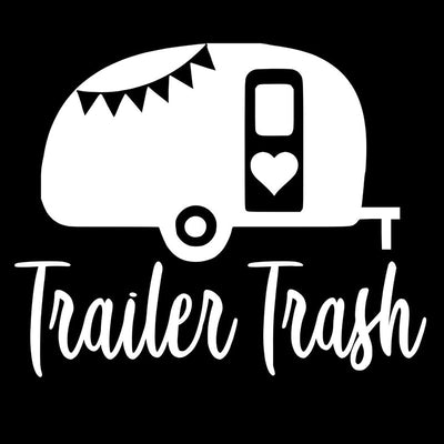 2PCS Trailer Trash Camper Vinyl Decor Decals Car Styling Stickers