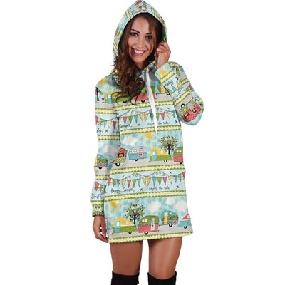 Happy Camper Hoodie Dress