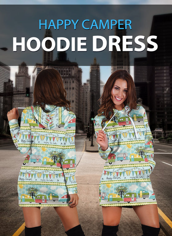 Happy Camper Hoodie Dress
