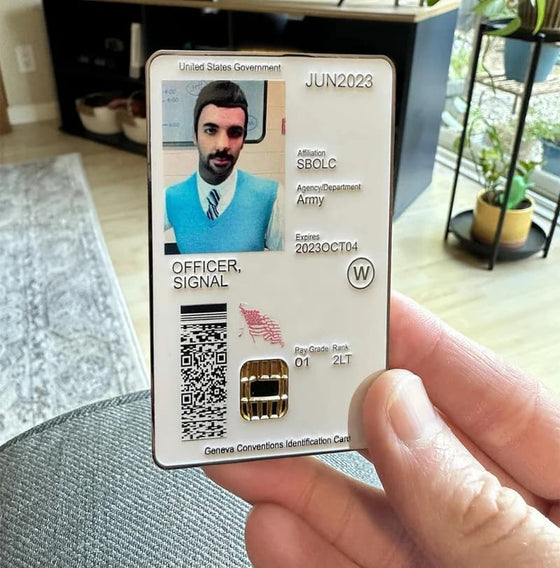 Custom metal coin featuring Cyber Jeff ID design – U.S. Army edition, collectible veteran gift