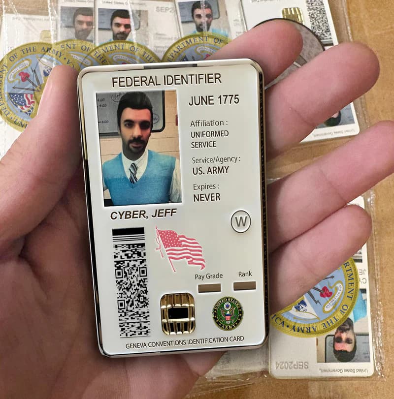 Cyber Awareness Jeff Coin – Military Edition (Army, Navy, Air Force & More)