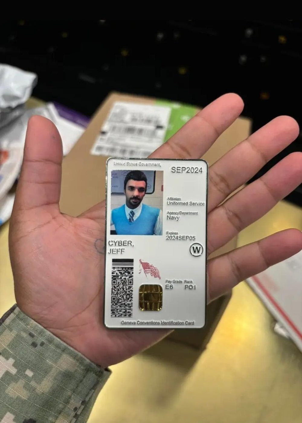 Cyber Awareness Jeff Coin – Military Edition (Army, Navy, Air Force & More)