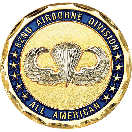 ARMY 82ND AIRBORNE DIVISION ALL AMERICAN MILITARY CHALLENGE COIN