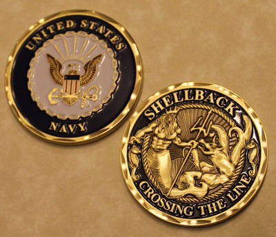 Shellback Navy Marine Corps Challenge Coin E_V2