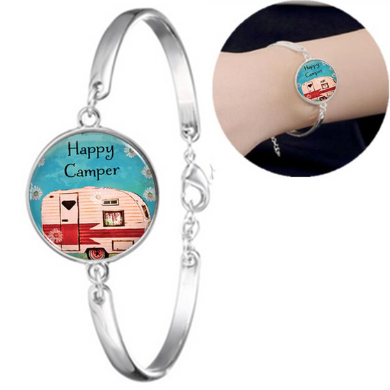 Happy Camper Unisex Jewelry Gifts Bracelet