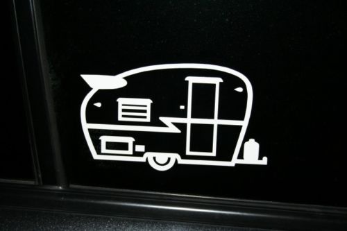 60's Camper Die-Cut window sticker, Buy 2 get 1 FREE, can ham, vintage, Shasta