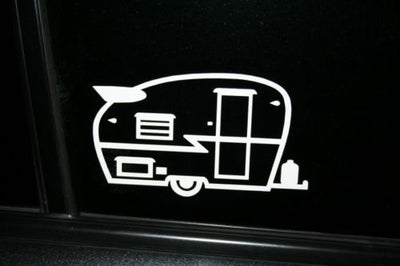 60's Camper Die-Cut window sticker, Buy 2 get 1 FREE, can ham, vintage, Shasta