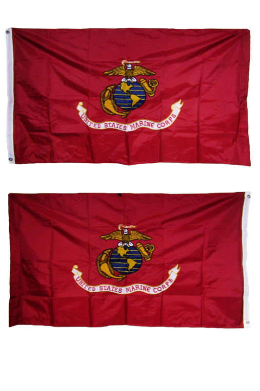 3x5 Embroidered USMC Marines  Semper Fi Double Sided Flag