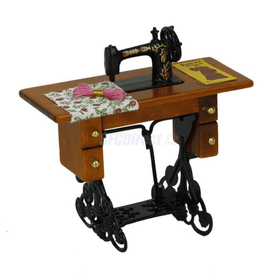Vintage Miniature Furniture Sewing Machine for 1/12 Scale Dollhouse
