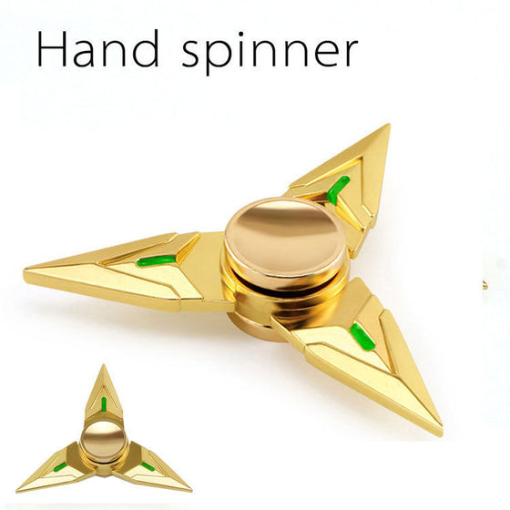 Tri Fidget Hand Spinner Triangle Metal Finger Focus Toy ADHD Autism Kids/Adult