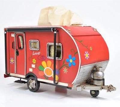 Vintage Campervan Camper Tissue Box Towel Box Handicraft